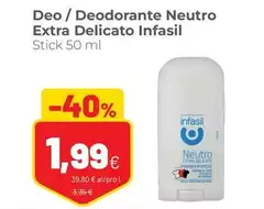 Infasil - Deo/ Deodorante Neutro Extra Delicato