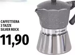 Caffettiera 3 Tazze Silver Rock