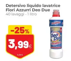 Deo - Detersivo Liquido Lavatrice Fiori Azzurri