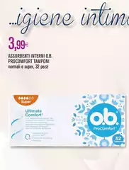 Igiene+ - Assorbenti Interni O.B. Igiene+ - Assorbenti Interni O.B.