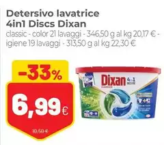 Dixan - Detersivo Lavatrice 4in 1 Discs
