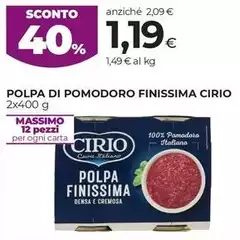 Cirio - Polpa Di Pomodoro Finissima Cirio - Polpa Di Pomodoro Finissima