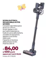Severin - Scopa Elettrica Ricaricabile Hv7175