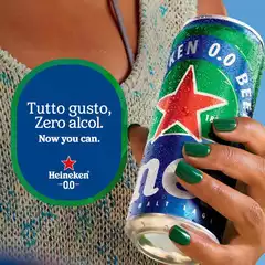 Birra Heineken® 0.0. Tutto gusto, zero alcol. Now you can!