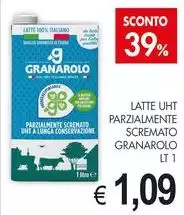 Granarolo - Latte UHT Parzialmente Scremato