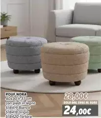 Tortora - Pouf Nora