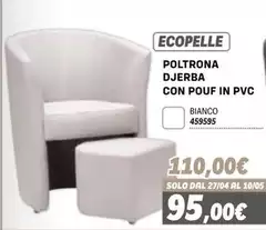 Solo - Poltrona Djerba Con Pouf In Pvc