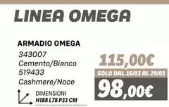 Linea - Armadio Omega 3343007 Linea - Armadio Omega 3343007