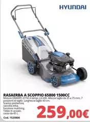 Hyundai - Rasaerba A Scoppio 65800 1500cc
