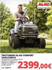Al-ko - Trattorino  Comfort 1492.6 Hds-a