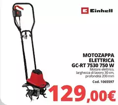 Motozappa Elettrica 7530 750 W