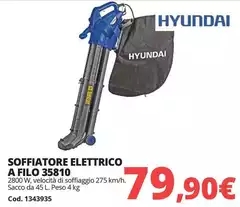 Hyundai - Soffiatore Elettrico A Filo 35810