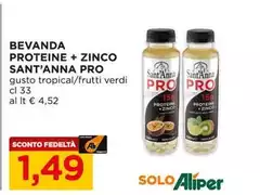 Sant'anna - Bevanda Proteine + Zinco Pro