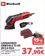 Einhell - Levigatrice Orbitale Tc-ds 20 E A Filo