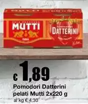 Mutti - Pomodori Datterini Pelati Mutti - Pomodori Datterini Pelati