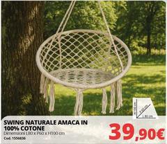 Swing Naturale Amaca In 100% Cotone Swing Naturale Amaca In 100% Cotone