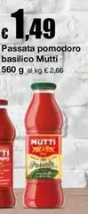Mutti - Passata Pomodoro Basilico Mutti - Passata Pomodoro Basilico