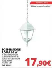 Sospensione Roma 60 W