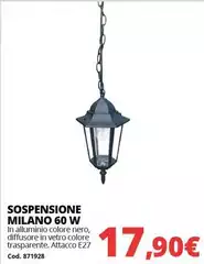 Sospensione Milano 60 W