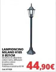 Lampioncino Milano H105 X 021cm