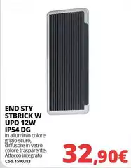 End Styl Stbrick W Upd 12w Ip54