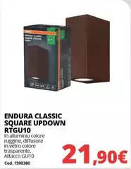 Endura Classic Square Updown Rtgu10