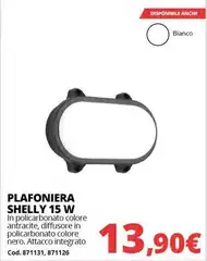 Plafoniera Shelly 15 W