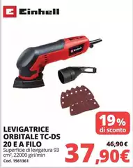 Einhell - Levigatrice Orbitale Tc-ds 20 E A Filo