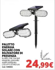 Energia - Paletto  Solare Con Rilevatore Di Presenza