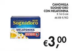 Camomilla Sognid'Oro Con Melatonina Camomilla Sognid'Oro Con Melatonina