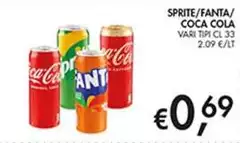 Coca Cola - Sprite/Fanta/