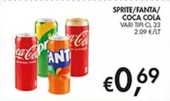 Coca Cola - Sprite/Fanta/