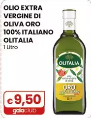 Olitalia - Olio Extra Vergine Di Oliva Oro 100% Italiano 1 Litro