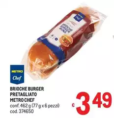 Metro chef - Brioche Burger Pretagliato