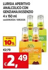 Lurisia - Aperitivo Analcolico Con Genziana/Assenzio