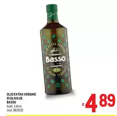 Basso - Olio Extra Vergine Di Oliva Ue Basso - Olio Extra Vergine Di Oliva Ue