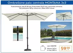 Montana - Ombrellone Palo Centrale Montana - Ombrellone Palo Centrale