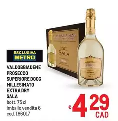 Valdobbiadene -  Prosecco Superiore DOCG Millesimato Extra Dry