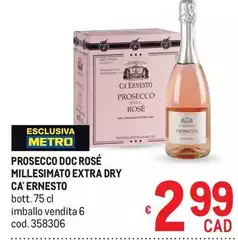 Prosecco DOC Rosé Millesimato Extra Dry