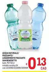 San Benedetto - Acqua Naturale/ Frizzante/ Leggermente Frizzante San Benedetto - Acqua Naturale/ Frizzante/ Leggermente Frizzante