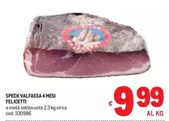Felicetti - Speck Valfassa 4 Mesi