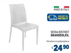 Su - Sedia Bistrot Grandsoleil