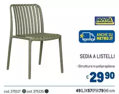 Sedia A Listelli