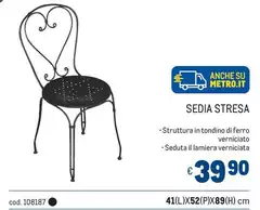 Su - Sedia Stresa