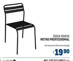Sedia Doghe Metro Professional