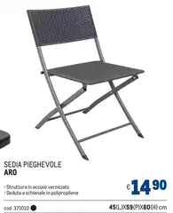 Sedia Pieghevole Aro Sedia Pieghevole Aro