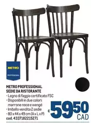 Metro Professional Sedie Da Ristorante Metro Professional Sedie Da Ristorante