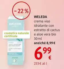 Weleda - Crema Viso Idratante Con Estratto Di Cactus E Aloe Vera Bio 30 Ml