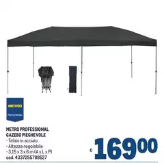 Metro Professional Gazebo Pieghevole Metro Professional Gazebo Pieghevole