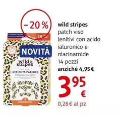 Wild Stripes - Patch Viso Lenitivi Con Acido Ialuronico E Niacinamide 14 Pezzi
